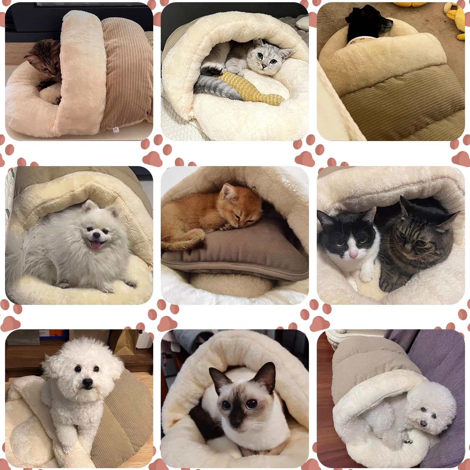 Experience Ultimate Comfort with the Ultra Soft Cute Plush Self-Warming Bed